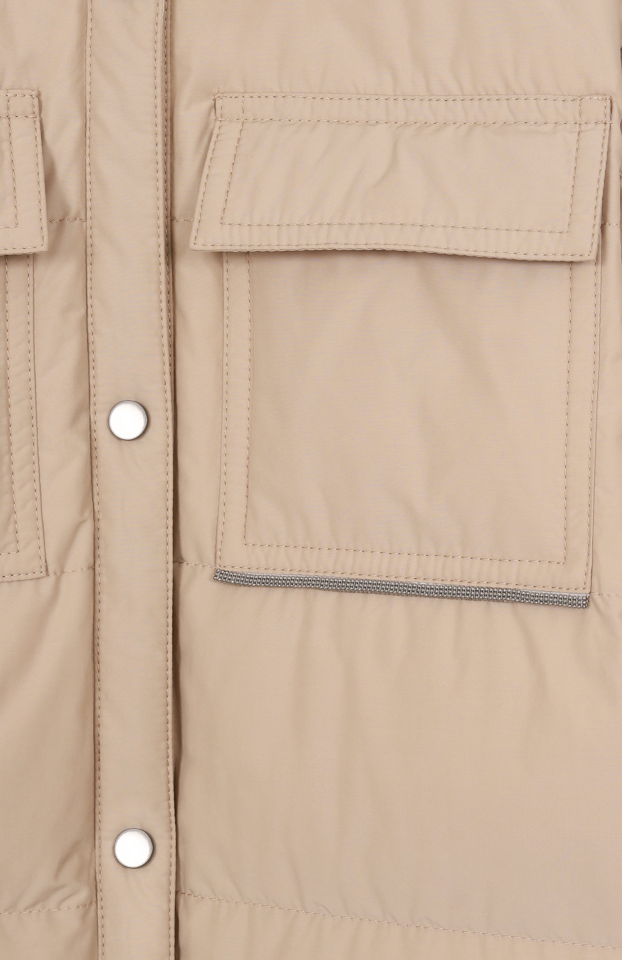 Пуховик BRUNELLO CUCINELLI светло-бежевого цвета по цене 139000 руб., арт. BG501J439B, фото 3 Пуховик BRUNELLO CUCINELLI, арт. BG501J439B, фото 3