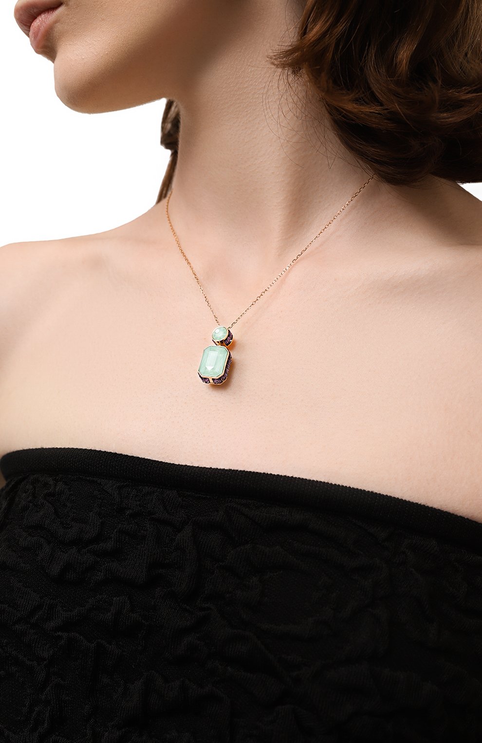 Кулон на цепочке orbita SWAROVSKI золотого цвета по цене 20600 руб., арт. 5619787, фото 3 Кулон на цепочке orbita SWAROVSKI, арт. 5619787, фото 3