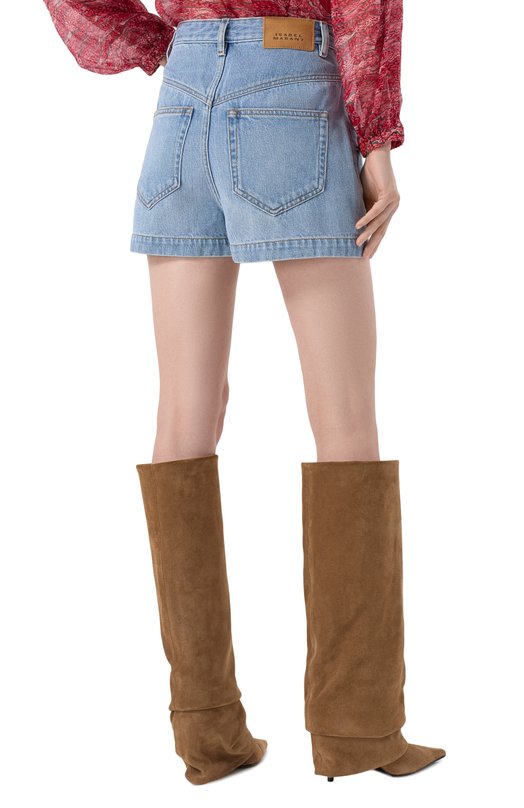 Джинсовые шорты Isabel Marant 25P/SH0093FA-B1H06I Голубой  25P/SH0093FA-B1H06I Фото 4