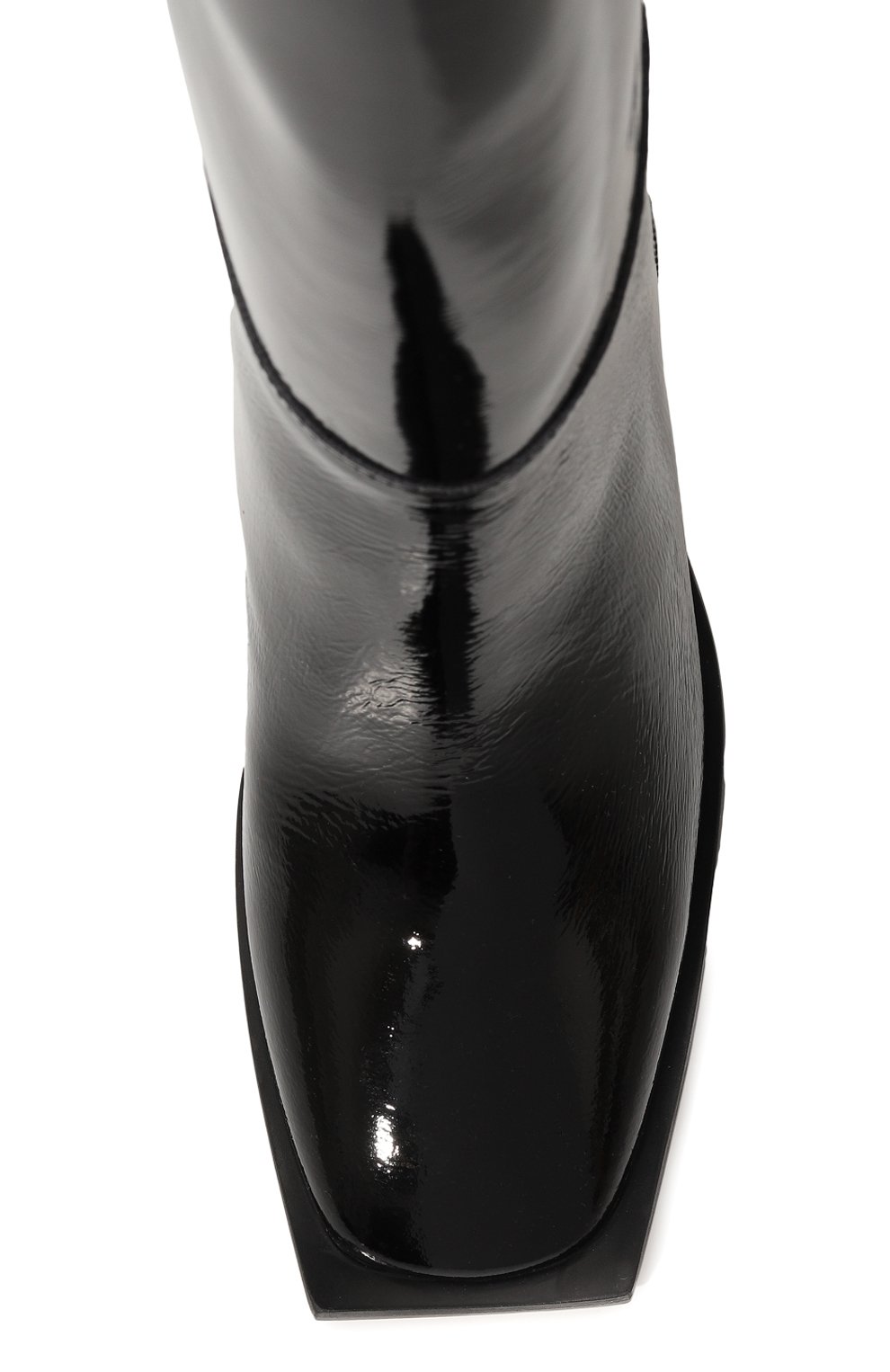 Кожаные сапоги MSGM черного цвета по цене 52900 руб., арт. 3541MDS111/479, фото 6 Кожаные сапоги MSGM, арт. 3541MDS111/479, фото 6