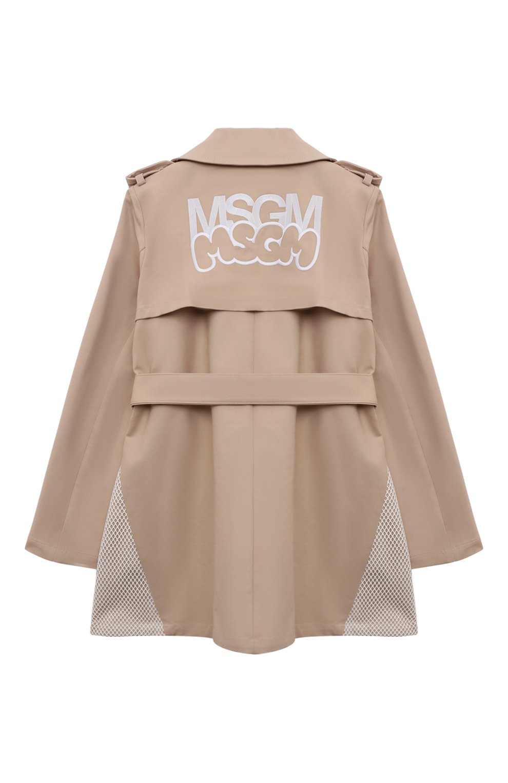 Хлопковый тренч MSGM KIDS, арт. S4MSJGC0088, фото 2