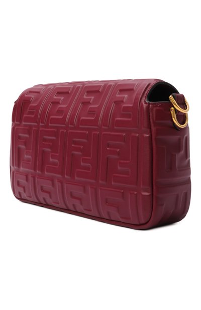 Сумка baguette medium FENDI бордового цвета по цене 482000 руб., арт. 8BR600/AT57, фото 4 Сумка baguette medium FENDI, арт. 8BR600/AT57, фото 4