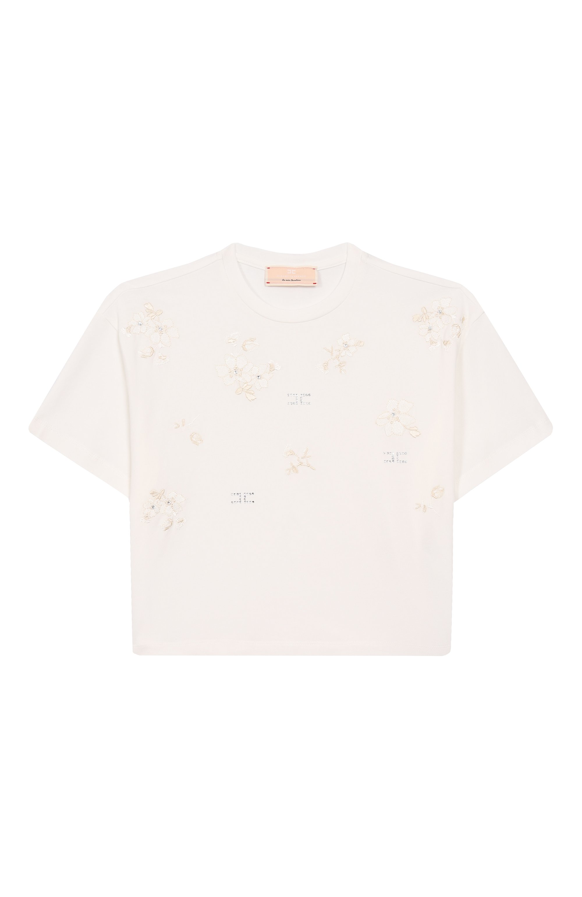 Хлопковая футболка ELISABETTA FRANCHI LA MIA BAMBINA, арт. EFTS2400/JE006/4A-8A, фото 1