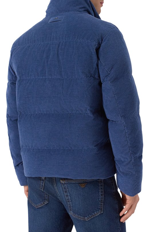 Вельветовый пуховик Paul&Shark 15312710 Синий  15312710 Фото 4