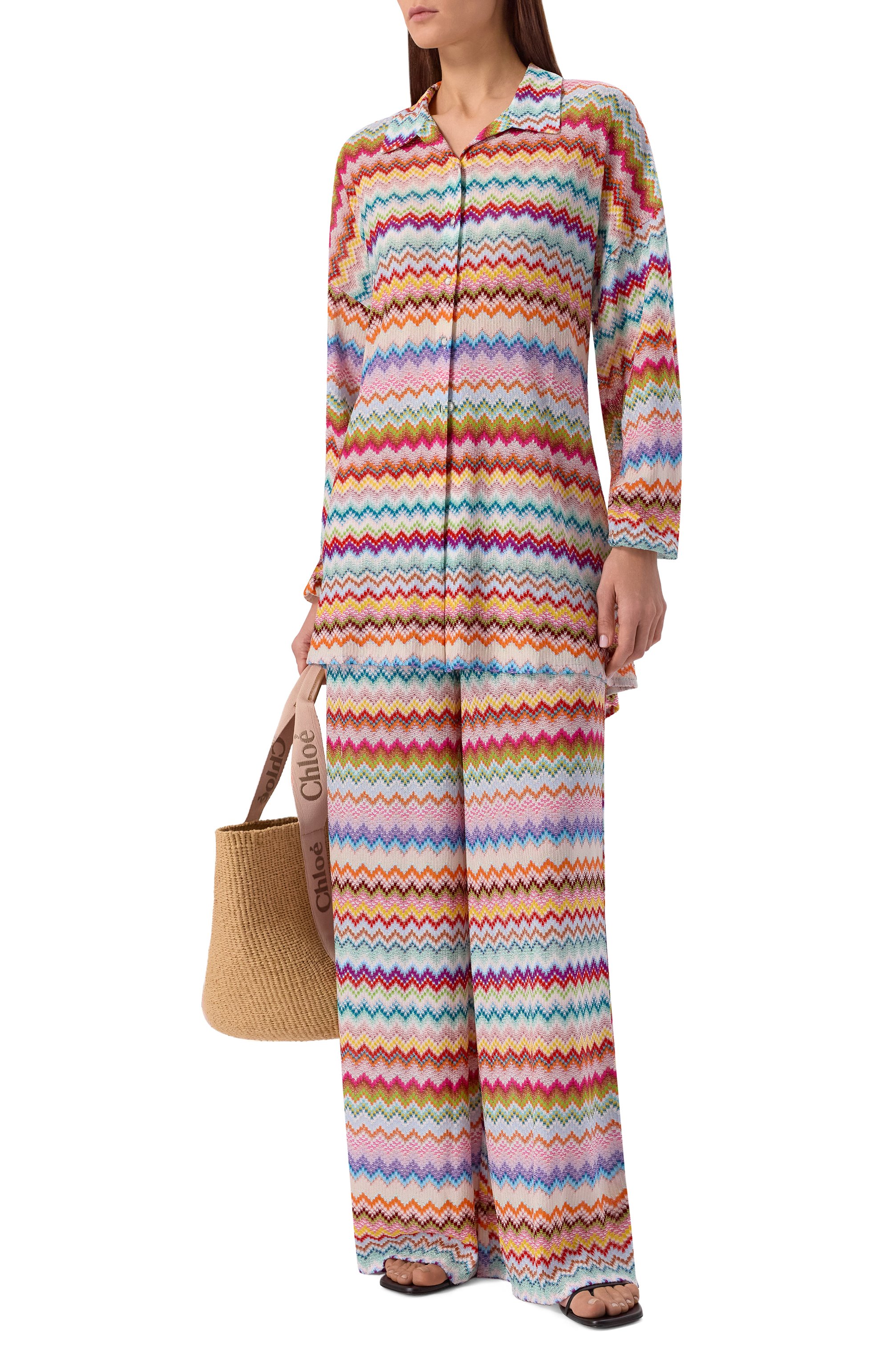 Туника из вискозы MISSONI разноцветного цвета по цене 121500 руб., арт. MC24SK00/BR014F, фото 2 Туника из вискозы MISSONI, арт. MC24SK00/BR014F, фото 2