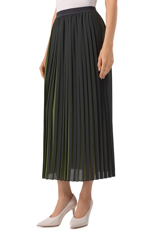 Плиссированная юбка Weekend Max Mara B0RA Зелёный  B0RA Фото 3