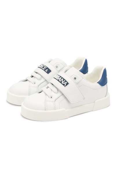 Кожаные кеды DOLCE & GABBANA, арт. DN0122/A3444/19-28, фото 1