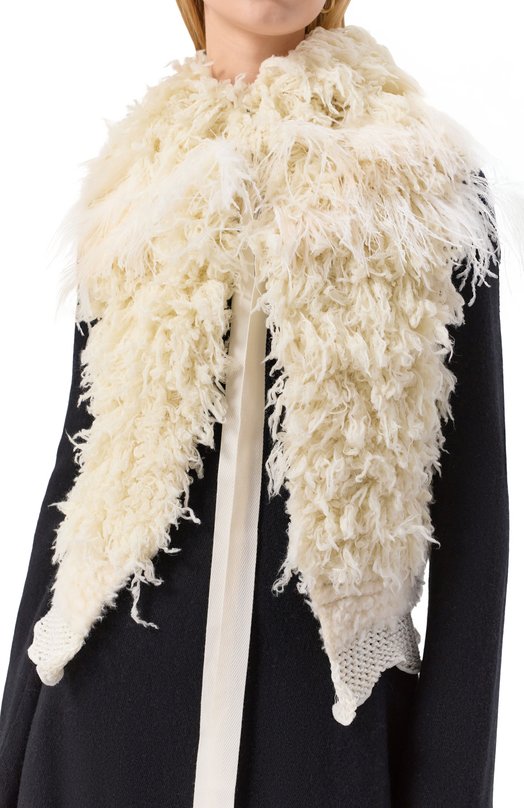 Шерстяной жилет Ann Demeulemeester B0013542/KN082 Кремовый  B0013542/KN082 Фото 5