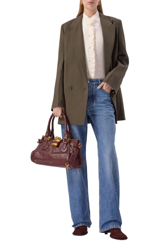 Сумка Paddington Chloé CH25WS802P75 Бордовый  CH25WS802P75 Фото 7