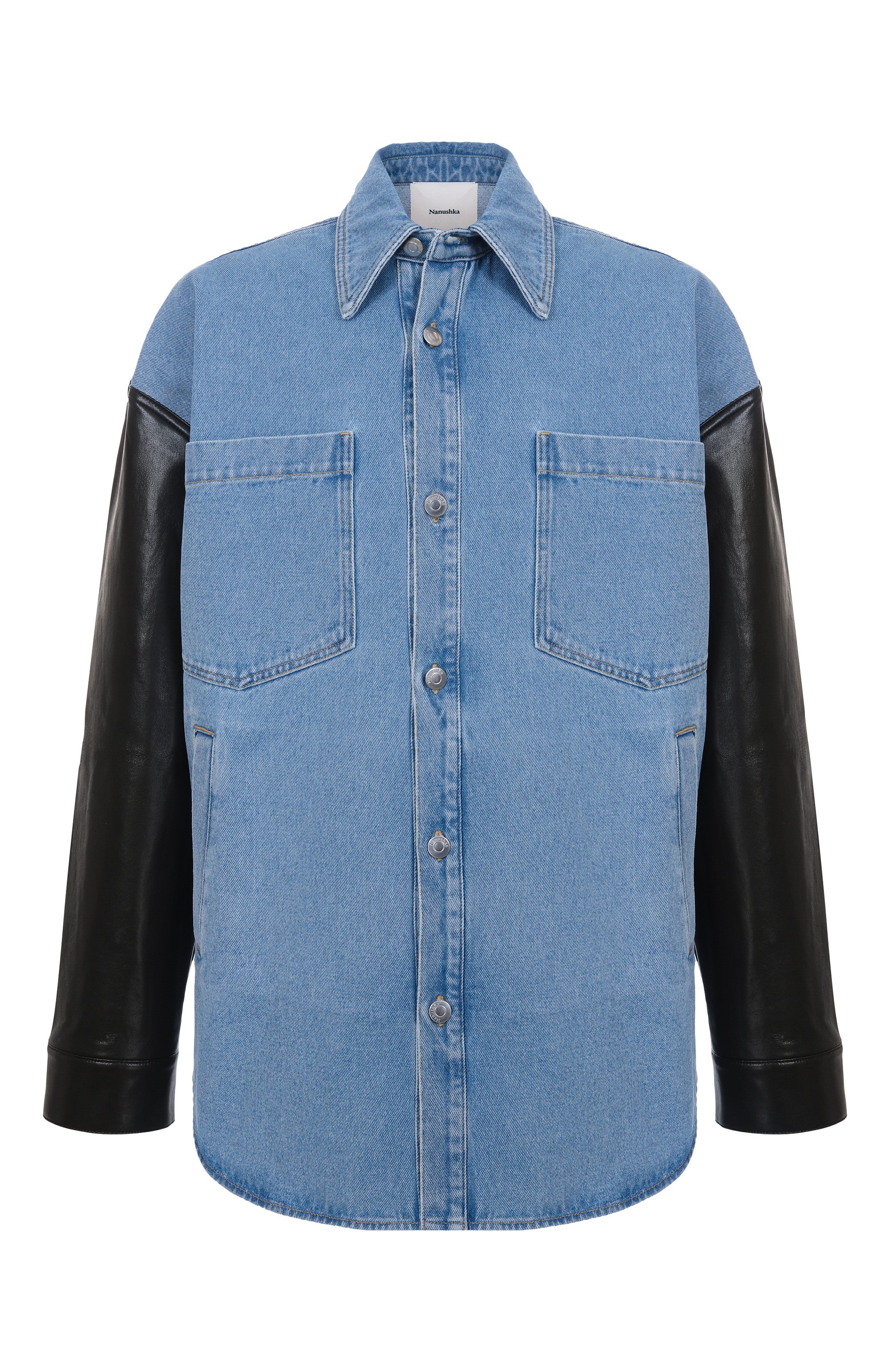 Комбинированная рубашка NANUSHKA, арт. NU25RSTP09753, фото 1
