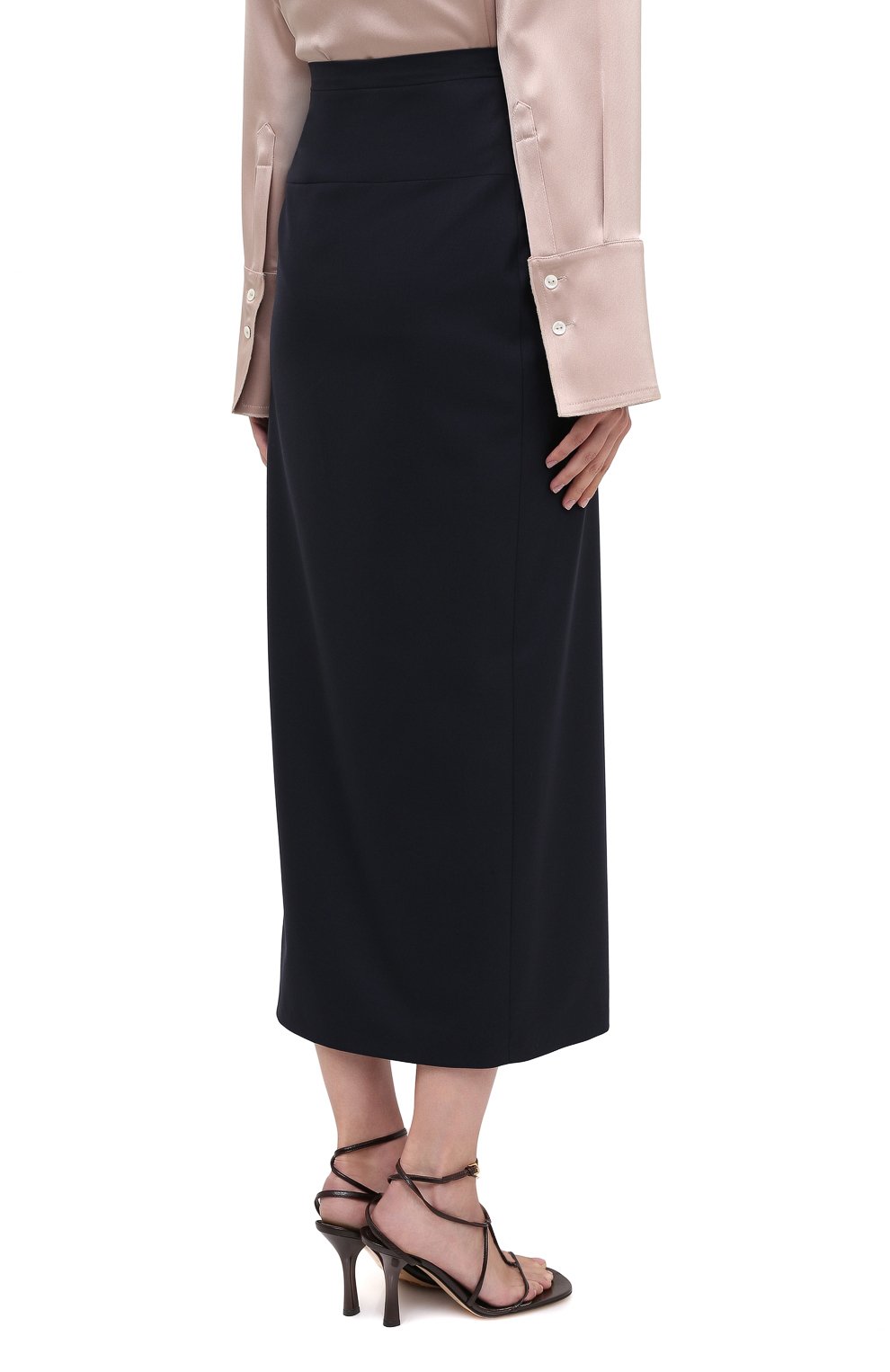 Шерстяная юбка TEGIN синего цвета по цене 29900 руб., арт. FS2068, фото 4 Шерстяная юбка TEGIN, арт. FS2068, фото 4