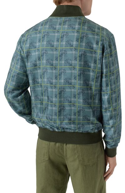 Двусторонний шелковый бомбер ZILLI, арт. B0M01CM0600V00000, фото 4