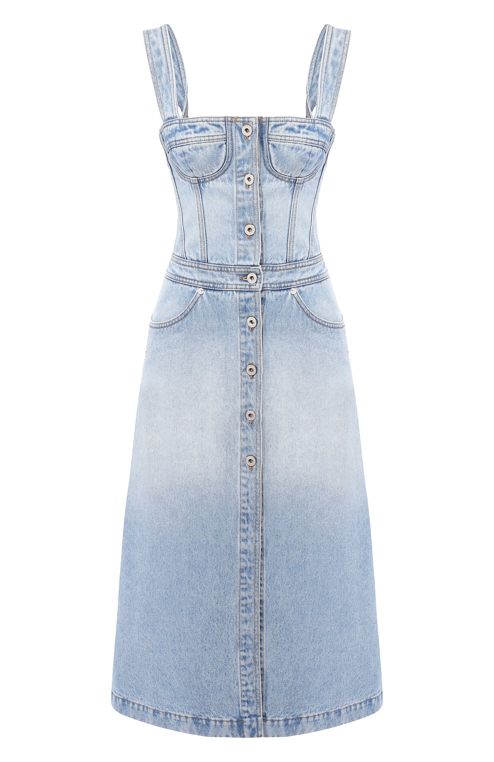 Джинсовое платье OFF-WHITE, арт. 0WYM001S197730447100, фото 1