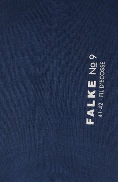 Мужские хлопковые носки FALKE синего цвета, арт. 14651. | Фото 2 (Материал внешний: Хлопок; Кросс-КТ: бельё; Нос: Не проставлено; Материал сплава: Проставлено)