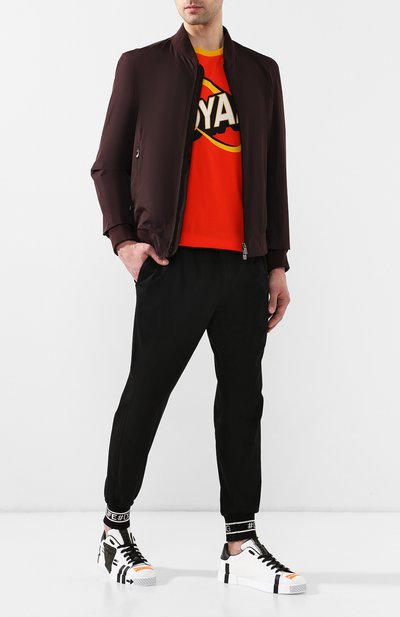 Кожаные кеды portofino DOLCE & GABBANA белого цвета по цене 113500 руб., арт. CS1558/AZ374, фото 2 Кожаные кеды portofino DOLCE & GABBANA, арт. CS1558/AZ374, фото 2