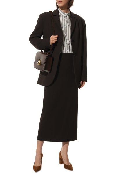 Хлопковая рубашка NOBLE&BRULEE серого цвета по цене 41200 руб., арт. NB100422/7, фото 2 Хлопковая рубашка NOBLE&BRULEE, арт. NB100422/7, фото 2