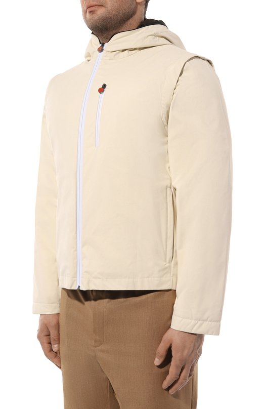Пуховая куртка Kiton UWH1568YC4045_SET Кремовый  UWH1568YC4045_SET Фото 3