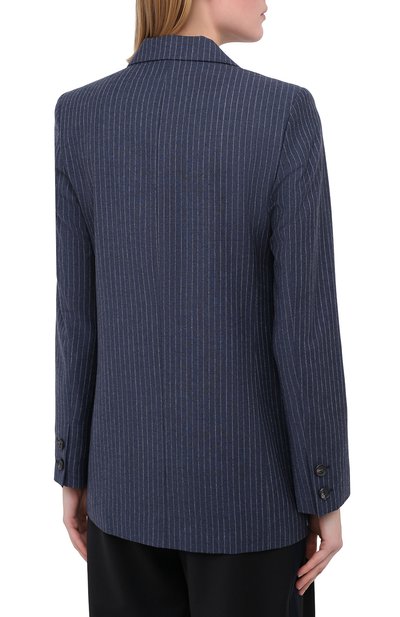 Шерстяной жакет VICTORIA, VICTORIA BECKHAM синего цвета по цене 59950 руб., арт. 2320WJK001400B, фото 4 Шерстяной жакет VICTORIA, VICTORIA BECKHAM, арт. 2320WJK001400B, фото 4