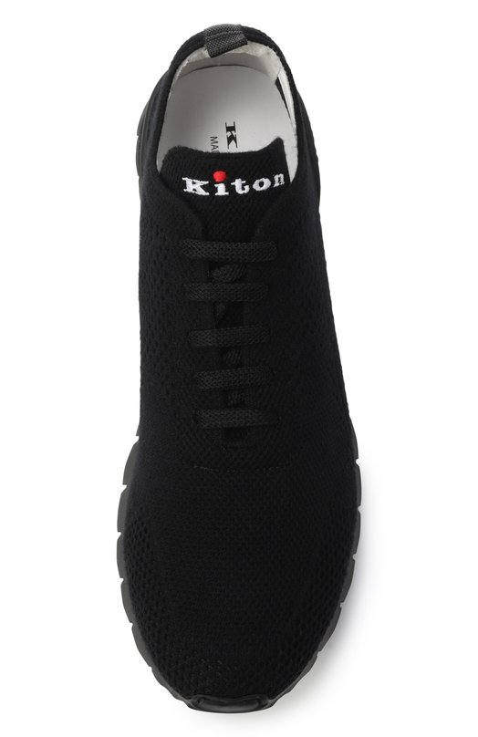 Текстильные кроссовки Kiton USSFITBN0084740 Чёрный  USSFITBN0084740 Фото 6