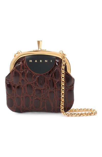 Сумка MARNI коричневого цвета по цене 51300 руб., арт. PFM00019Q5/P3578, фото 5 Сумка MARNI, арт. PFM00019Q5/P3578, фото 5