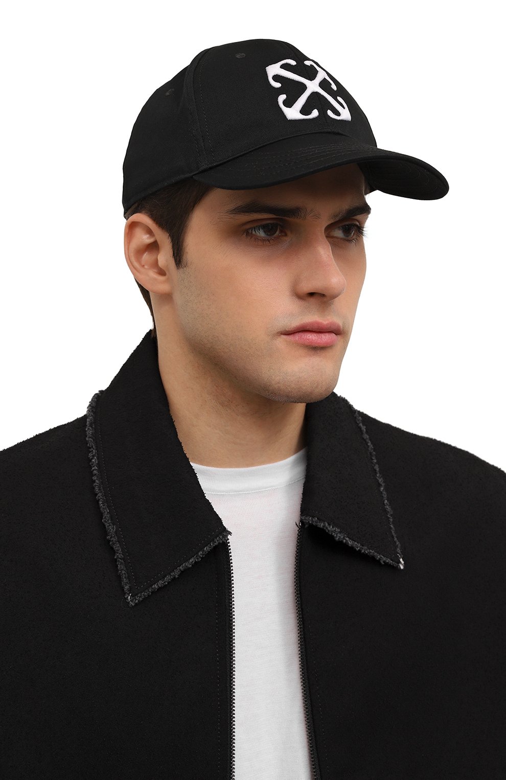 Хлопковая бейсболка OFF-WHITE, арт. 0MLB052C99FAB004, фото 2