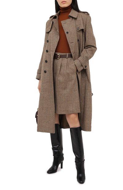 Шерстяные шорты CELINE бежевого цвета по цене 89950 руб., арт. 2P444222K, фото 2 Шерстяные шорты CELINE, арт. 2P444222K, фото 2