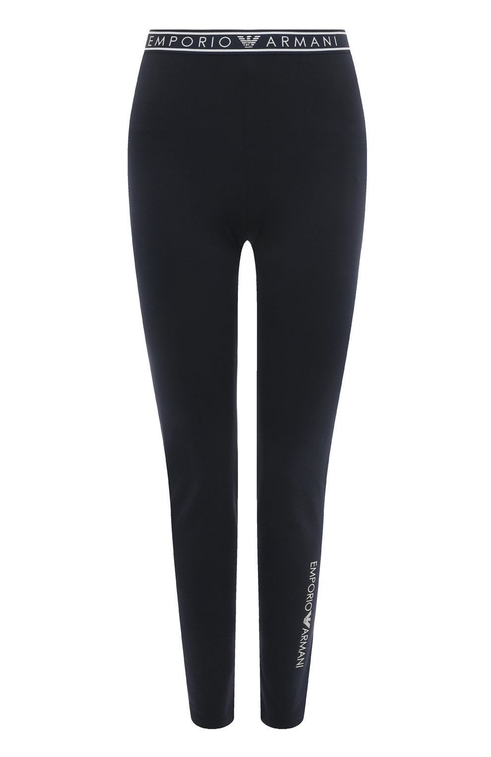 Хлопковые легинсы EMPORIO ARMANI темно-синего цвета по цене 6605 руб., арт. 164568/3R227, фото 1 Хлопковые легинсы EMPORIO ARMANI, арт. 164568/3R227, фото 1