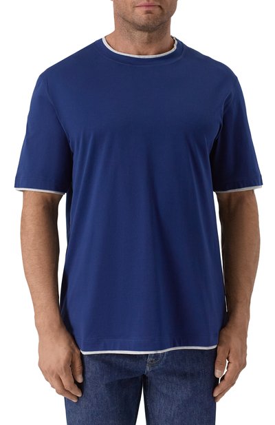 Хлопковая футболка BRUNELLO CUCINELLI, арт. M0B137427W, фото 3