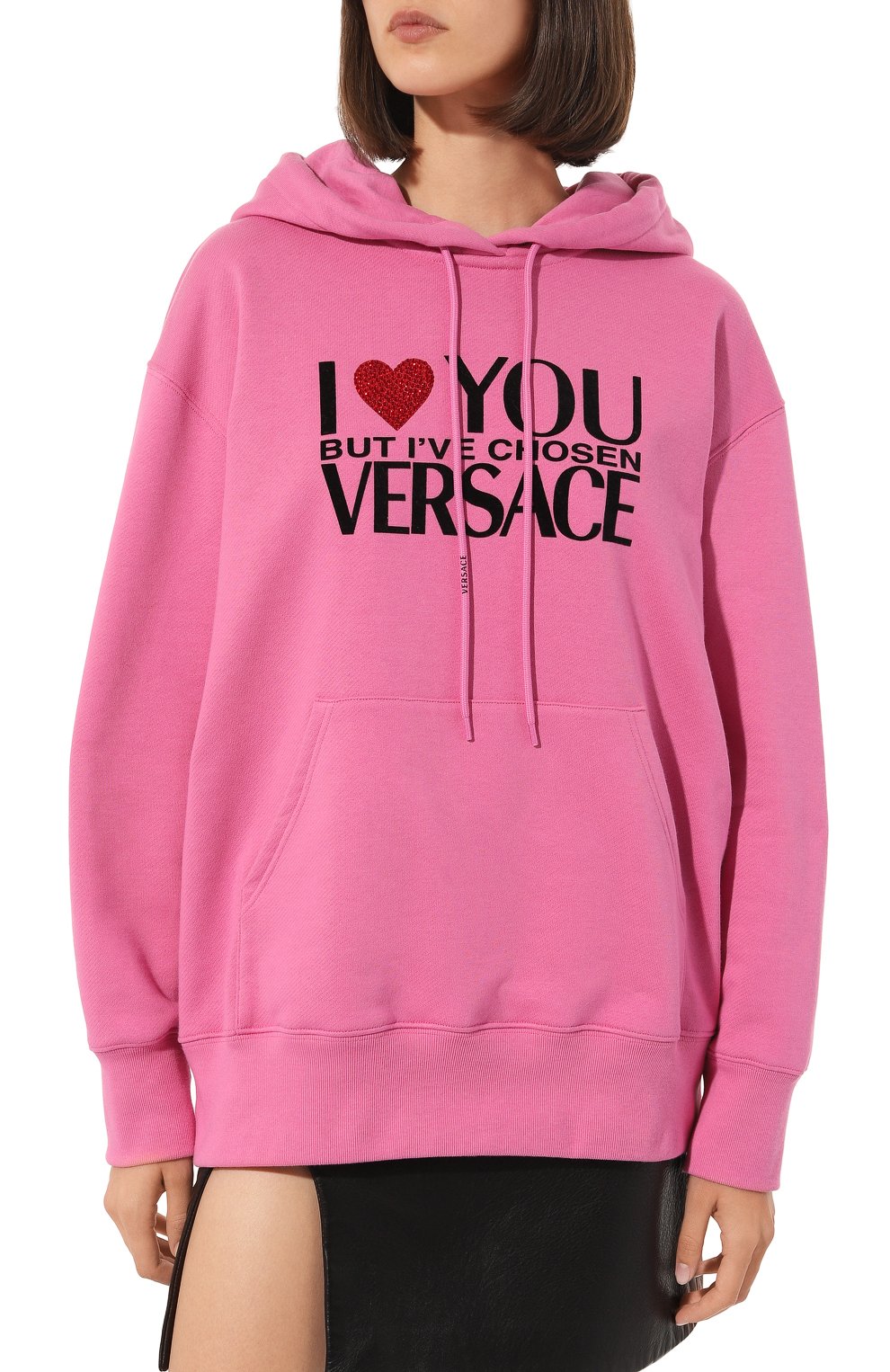 Хлопковое худи VERSACE, арт. 1007267/1A05403, фото 3