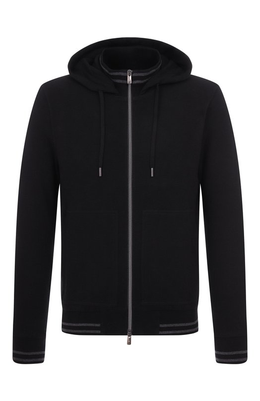 Толстовка из хлопка и кашемира Capobianco 19M405.LB00./58 Чёрный 19M405.LB00./58