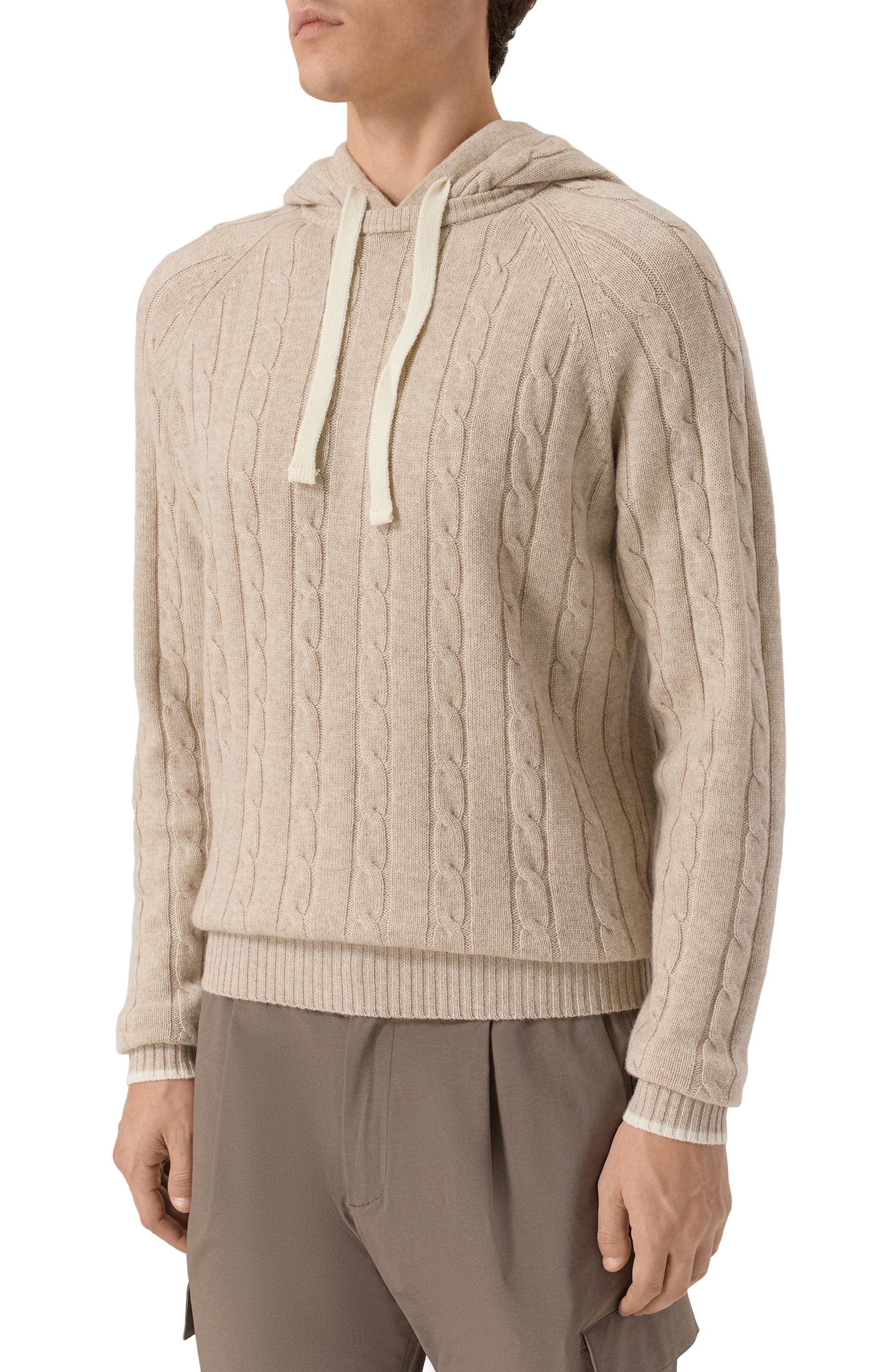 Худи из шерсти и кашемира L.B.M. 1911 бежевого цвета по цене 66200 руб., арт. 6379/59506, фото 3 Худи из шерсти и кашемира L.B.M. 1911, арт. 6379/59506, фото 3