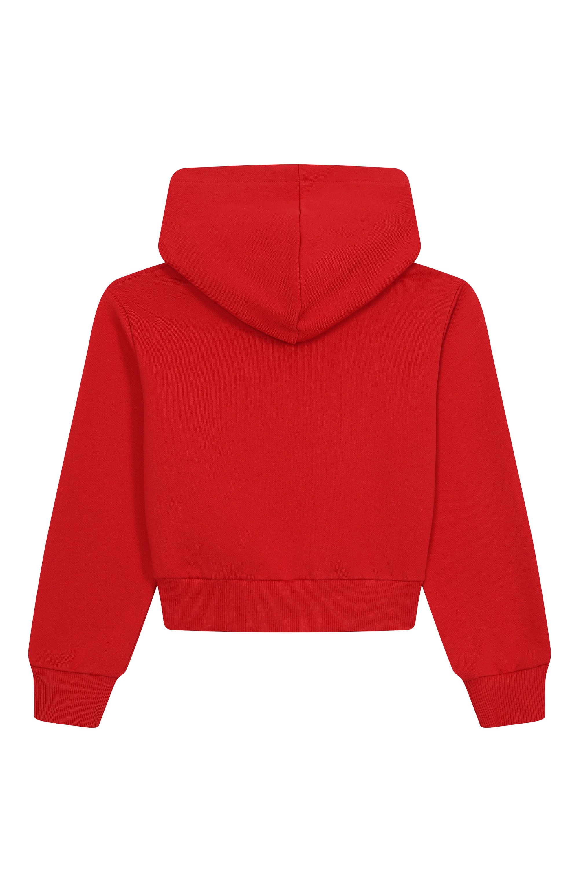 Хлопковое худи BALMAIN красного цвета по цене 29950 руб., арт. BW4A50, фото 2 Хлопковое худи BALMAIN, арт. BW4A50, фото 2