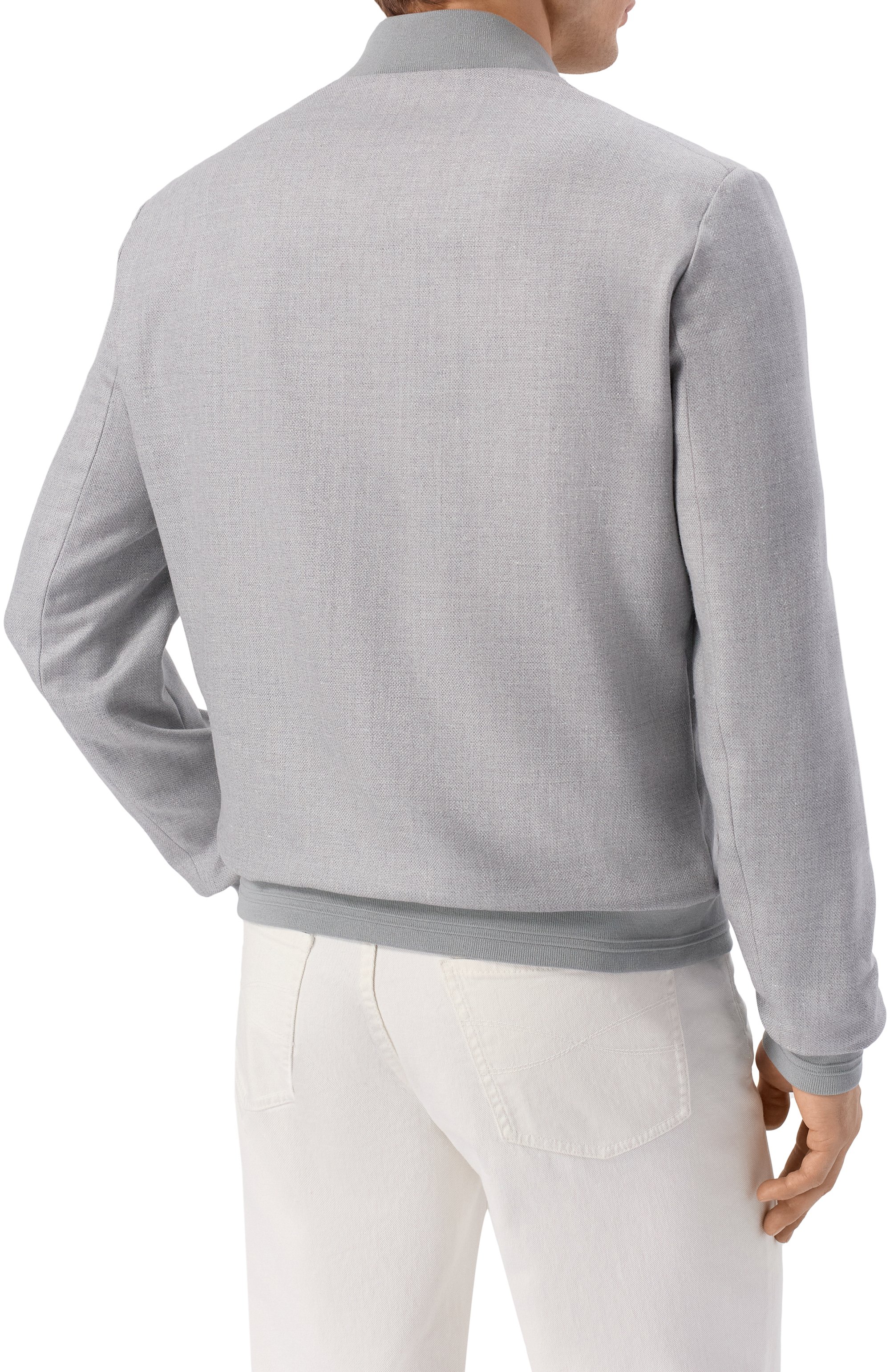 Бомбер из шелка и шерсти CORNELIANI, арт. 27L588/2718266, фото 4