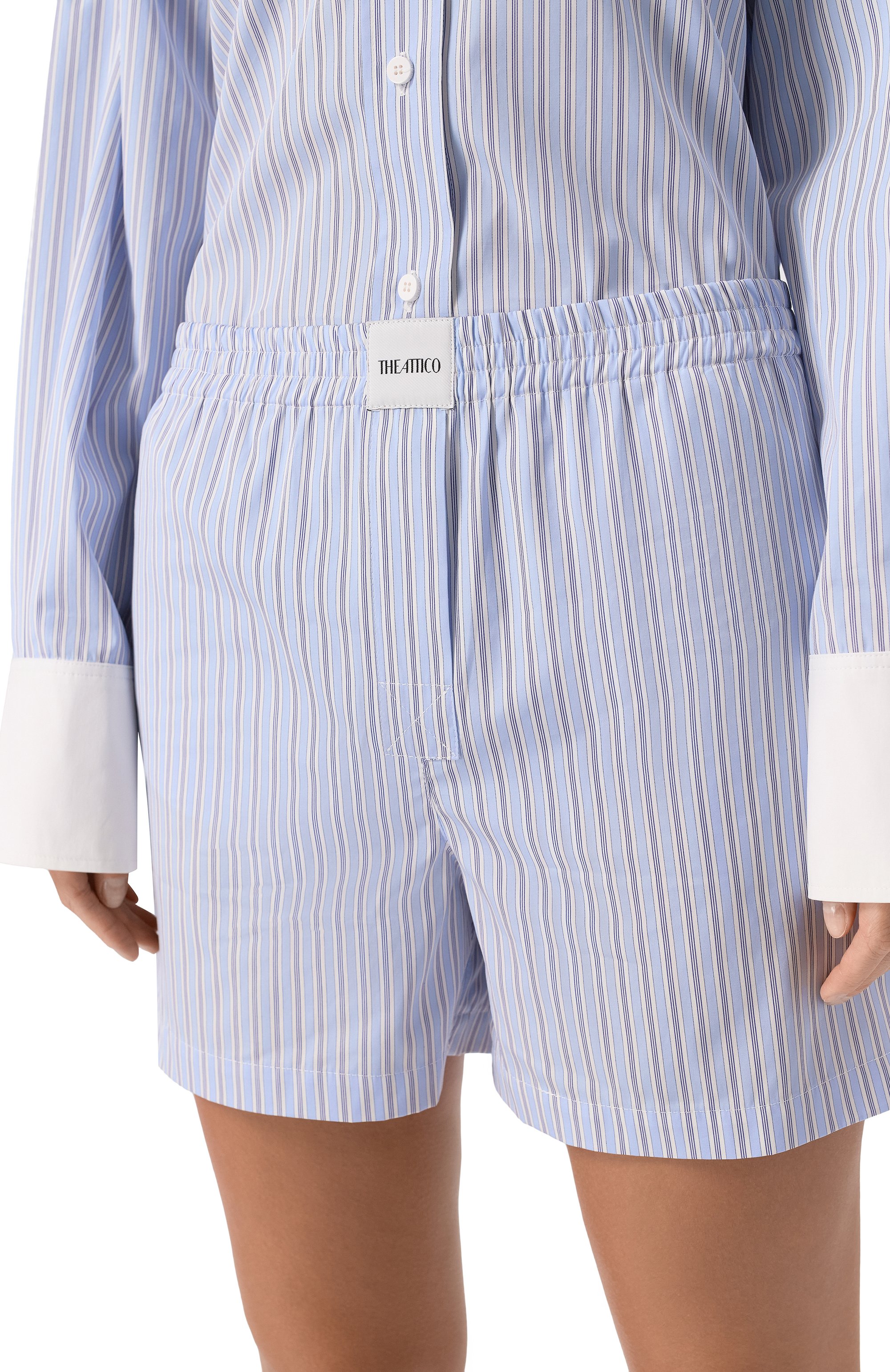 Хлопковые шорты THE ATTICO, арт. 260WCQ00002/CCC127AA, фото 5