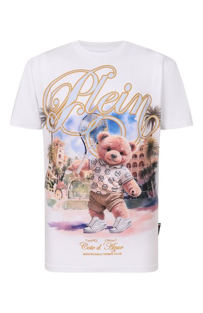 Мужская хлопковая футболка PHILIPP PLEIN, арт. SAFC MTK8837 PJY002N