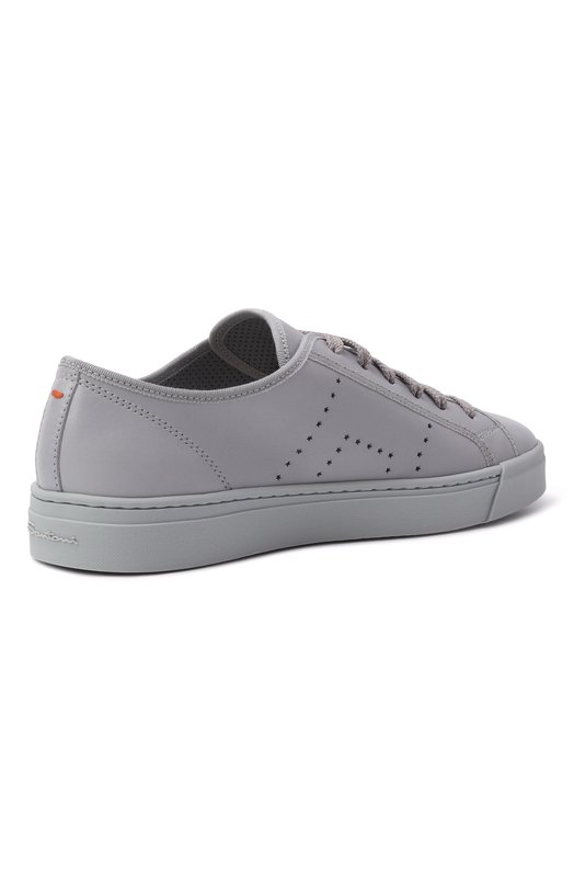Кожаные кеды Santoni WBGG61350AIATSFP Голубой  WBGG61350AIATSFP Фото 5