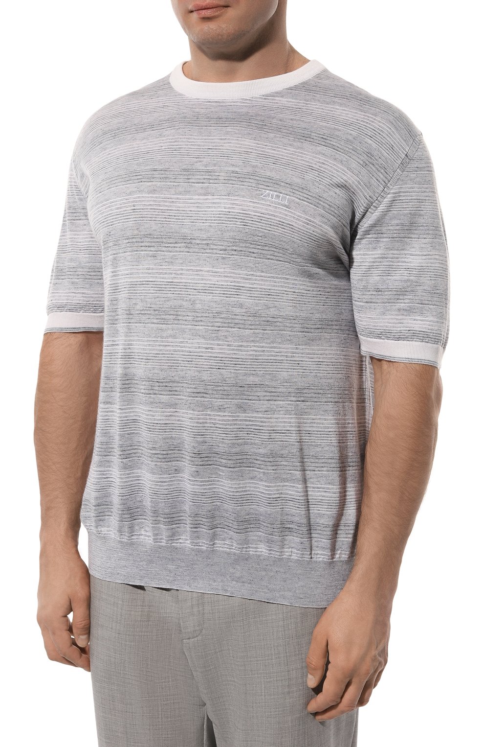 Джемпер из шерсти и шелка ZILLI, арт. KRN002M0347VHST00_1, фото 3