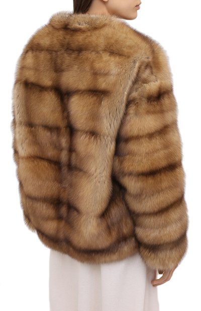 Шуба из меха соболя VALENTINO, арт. UF3FBA103GF, фото 4