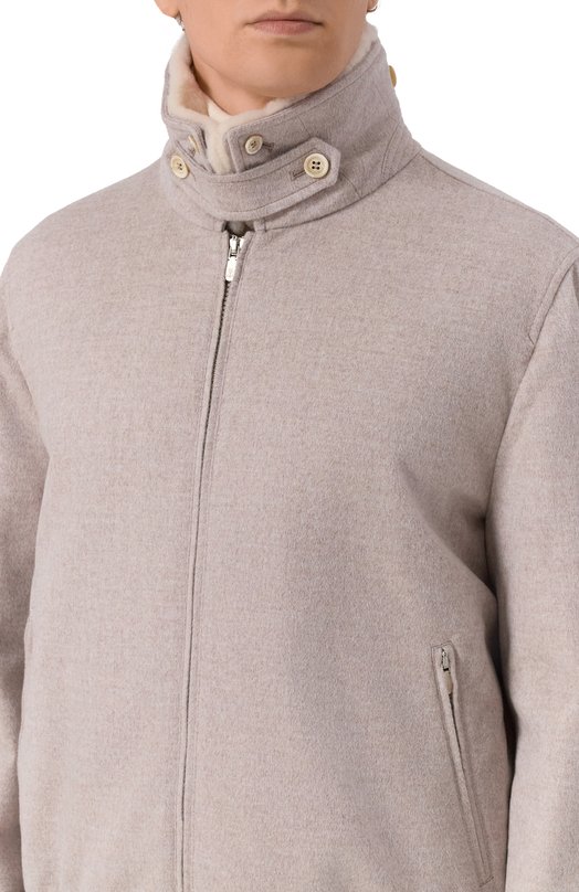 Утепленный бомбер Brunello Cucinelli MM4006889 Серый  MM4006889 Фото 5