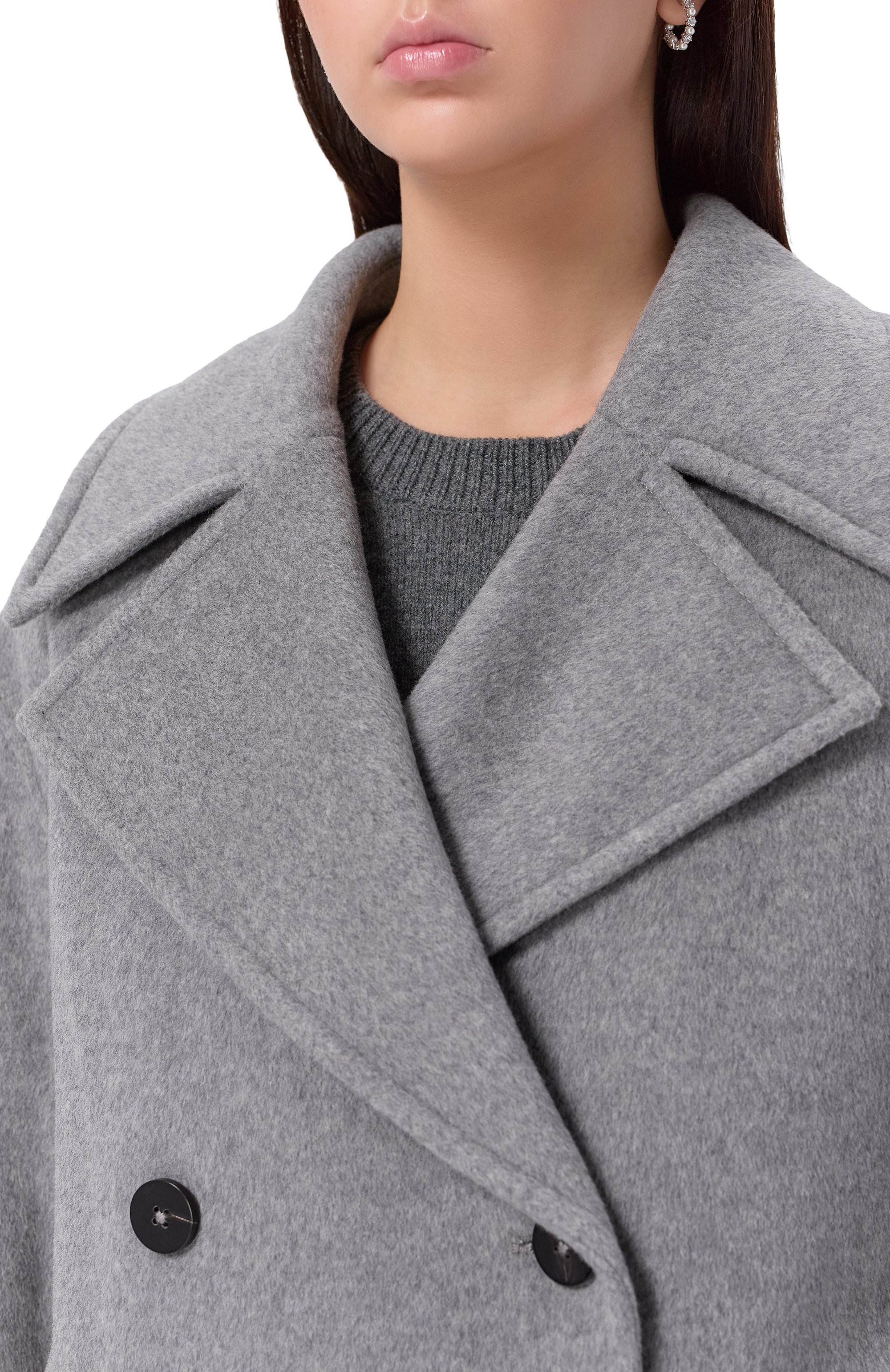 Полупальто из шерсти и шелка DUNO, арт. THEA/R0MA LARI, фото 5