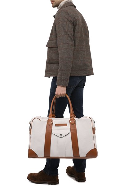 Сумка BRUNELLO CUCINELLI белого цвета по цене 457500 руб., арт. MBTHU394, фото 2 Сумка BRUNELLO CUCINELLI, арт. MBTHU394, фото 2