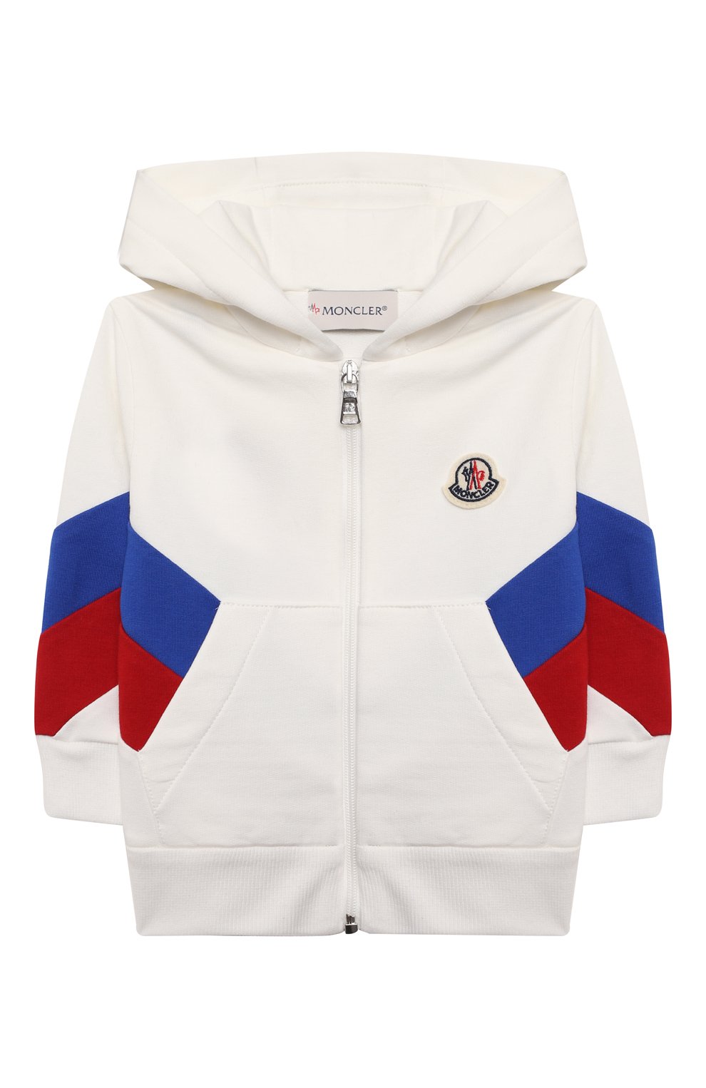 Комплект из толстовки и брюк MONCLER кремового цвета по цене 33650 руб., арт. H1-951-8M000-01-809AC, фото 2 Комплект из толстовки и брюк MONCLER, арт. H1-951-8M000-01-809AC, фото 2