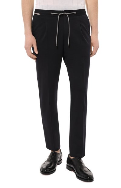 Брюки из шерсти и хлопка CORNELIANI, арт. 934L19-9318800, фото 3