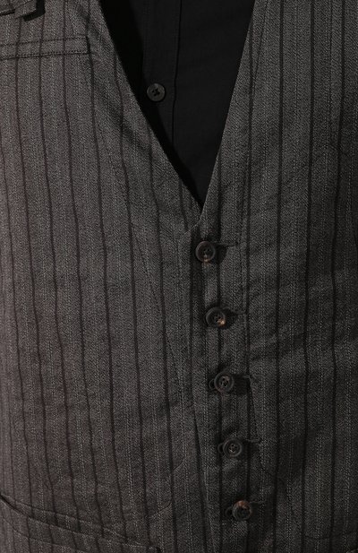 Жилет из смеси шерсти и хлопка ZIGGY CHEN, арт. 0M1930107, фото 5