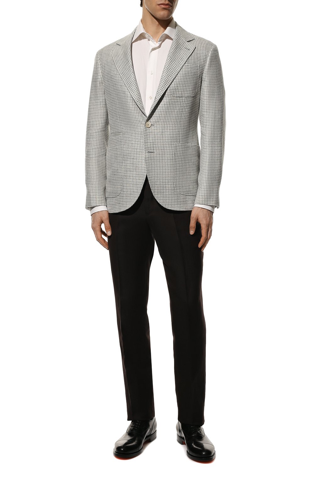 Пиджак изо льна и шерсти BRUNELLO CUCINELLI серого цвета по цене 336500 руб., арт. MW4747BND, фото 2 Пиджак изо льна и шерсти BRUNELLO CUCINELLI, арт. MW4747BND, фото 2