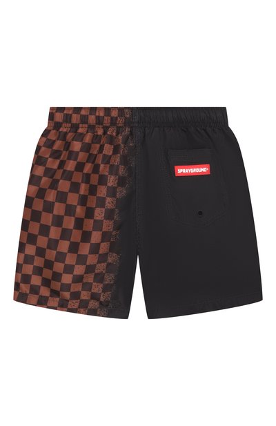 Плавки-шорты SPRAYGROUND, арт. SPY1469BLK/SPRAY SHARK IN PARIS BR0WN SWIM TRUNKS, фото 2