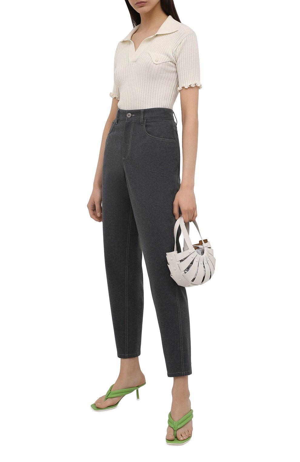 Хлопковые брюки BRUNELLO CUCINELLI, арт. MPR24P7753, фото 2