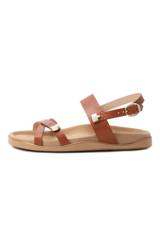 Кожаные сандалии Fabi FD9257/SPALLE Коричневый  FD9257/SPALLE Фото 4