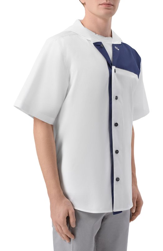 Хлопковая рубашка Kiton UMM0754K0710H01 Белый  UMM0754K0710H01 Фото 3