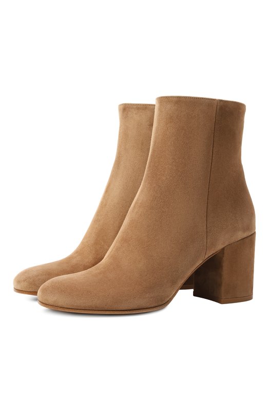 Замшевые ботильоны Joelle 70 Gianvito Rossi G73065 Коричневый G73065